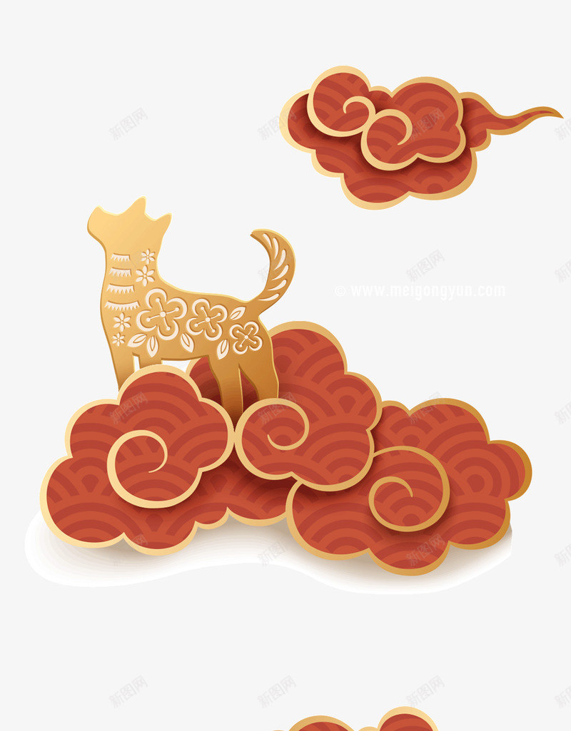 2018新年快乐传统喜庆节日喜庆海报灯笼祥云装饰物png免抠素材_新图网 https://ixintu.com 喜庆 新年 快乐 传统 节日 海报 灯笼 祥云 装饰物