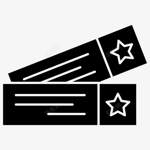 门票邀请优惠svg_新图网 https://ixintu.com 门票 邀请 优惠 新年 图标