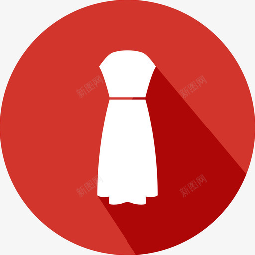 抹胸裙svg_新图网 https://ixintu.com 抹胸 扁平 多色