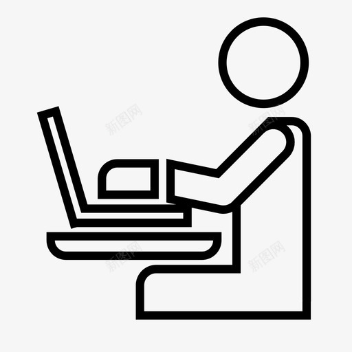 工作忙碌人svg_新图网 https://ixintu.com 工作 忙碌 项目 用户 自由职业者 配件
