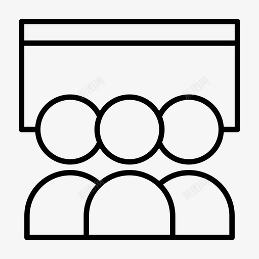 演示业务学习svg_新图网 https://ixintu.com 演示 业务学习 幻灯片 教学 教育 图标