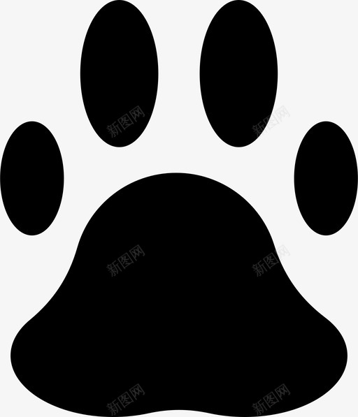 狗爪脚印爪印svg_新图网 https://ixintu.com 爪印 狗掌印 狗爪 脚印