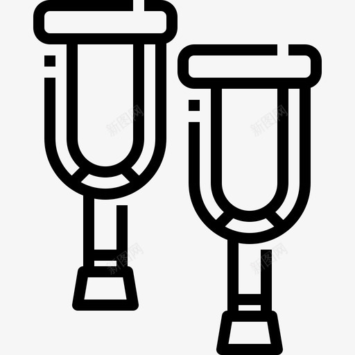 拐杖截肢残疾svg_新图网 https://ixintu.com 拐杖 截肢 残疾 帮助 伤害 医院 因素