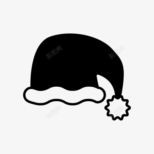 圣诞帽头圣诞老人svg_新图网 https://ixintu.com 圣诞 帽头 圣诞老人 圣诞节 雕文