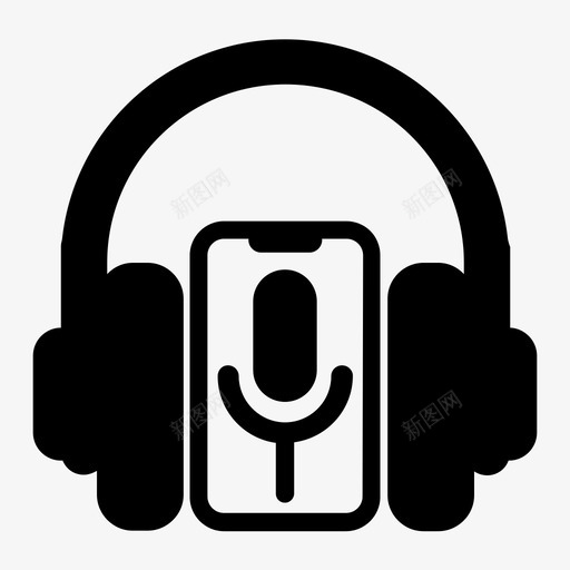 播客广播收音机svg_新图网 https://ixintu.com 播客 广播 收音机 脱口秀