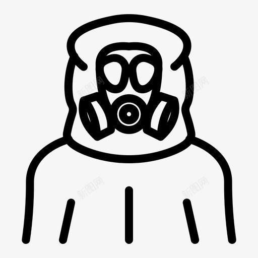 危险防护服化学传染svg_新图网 https://ixintu.com 传染 化学 卡通防护服 危险 生物化学 防护 防护服
