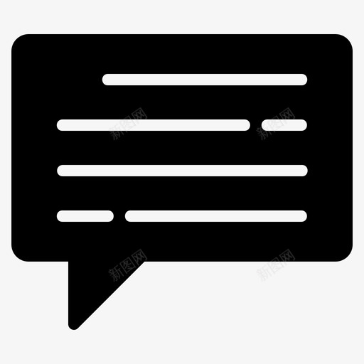 聊天泡泡聊天聊天盒svg_新图网 https://ixintu.com 聊天 泡泡 语音 通信 字形
