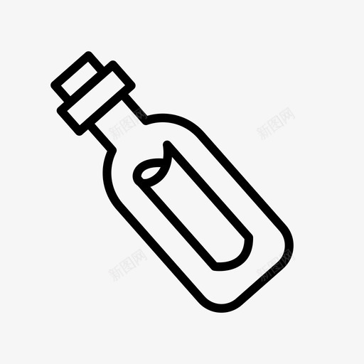 瓶子里的信息邮件搁浅svg_新图网 https://ixintu.com 瓶子 信息 邮件 搁浅 海盗