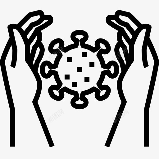 防护冠状病毒手svg_新图网 https://ixintu.com 防护 冠状 病毒 毒手 流感 洗手