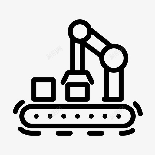 输送机臂机电一体化svg_新图网 https://ixintu.com 输送机 机电 一体化 机器人 工业