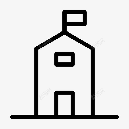 简单学校建筑商业svg_新图网 https://ixintu.com 建筑 简单 学校 城市 建筑商 商业 商业城 变化