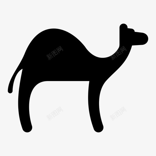 骆驼动物单峰骆驼svg_新图网 https://ixintu.com 骆驼 动物 单峰 埃及 驼峰