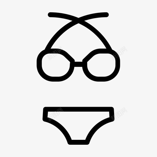 比基尼时装泳装svg_新图网 https://ixintu.com 比基尼 时装 泳装 服装