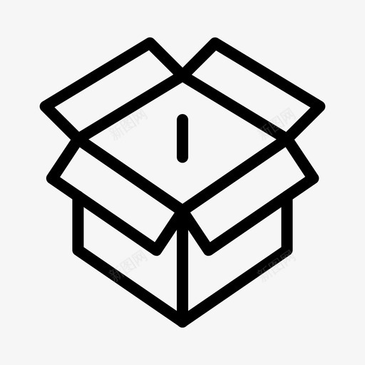 盒子黑盒子打开svg_新图网 https://ixintu.com 盒子 黑盒子 打开 包装 拆箱 垃圾