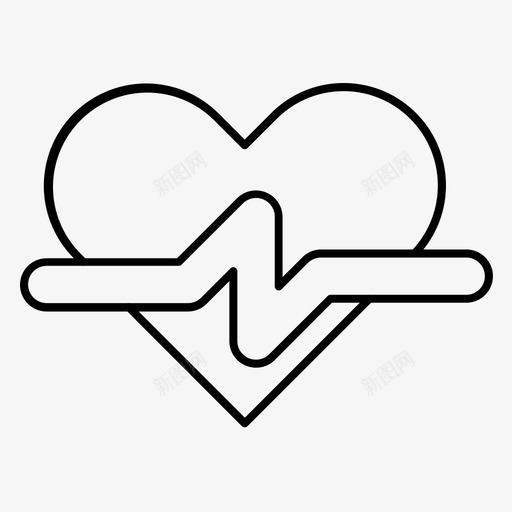 心率健康医院svg_新图网 https://ixintu.com 心率 健康 医院 脉搏 锻炼