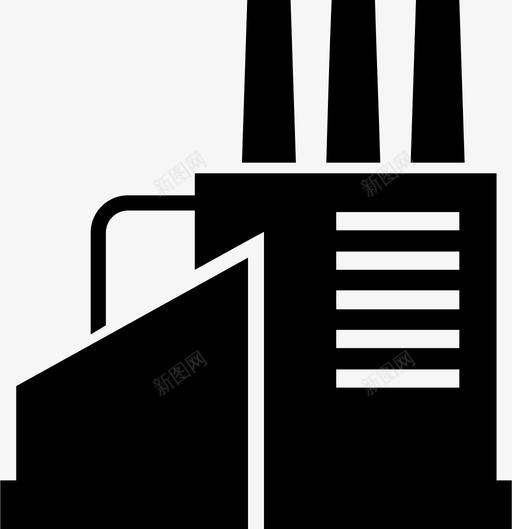 工厂建筑商业svg_新图网 https://ixintu.com 工厂 建筑 建筑商 商业 工业 制造业