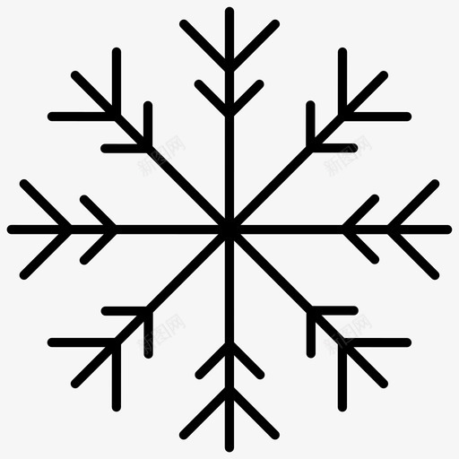 雪花冰雪svg_新图网 https://ixintu.com 雪花 冰雪 冬天 天气