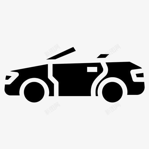 敞篷车运输汽车收藏svg_新图网 https://ixintu.com 敞篷车 运输 汽车 收藏