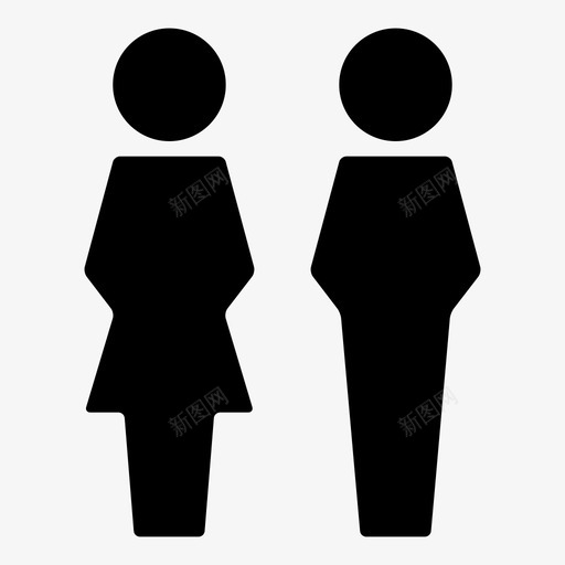 人物女性男性svg_新图网 https://ixintu.com 女性 男性 人物 配偶 符号 矢量 矢量图 图标