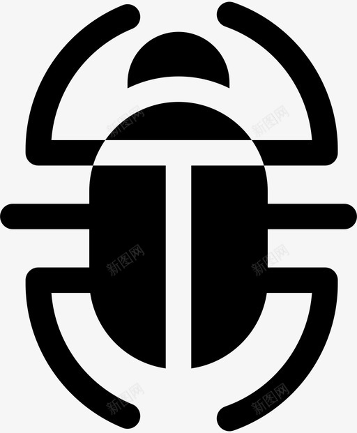 圣甲虫甲虫粪便svg_新图网 https://ixintu.com 甲虫 粪便 埃及 神圣 户外 填充