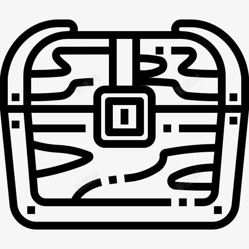 宝藏盒子箱子svg_新图网 https://ixintu.com 海盗 宝藏 盒子 箱子 金子