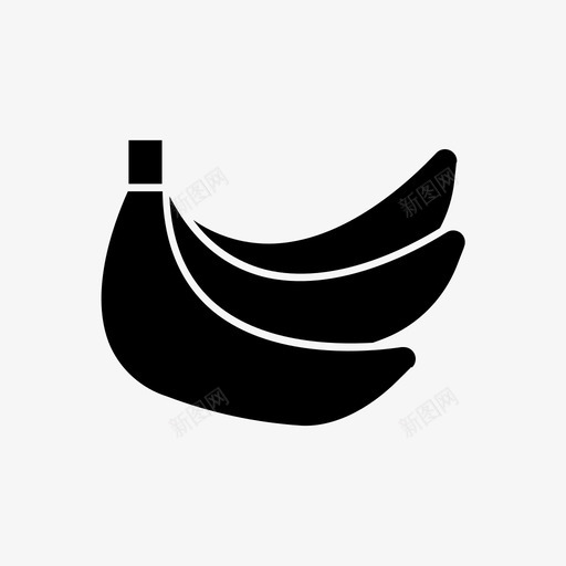 香蕉水果果皮svg_新图网 https://ixintu.com 香蕉 水果 果皮 素食 黄色