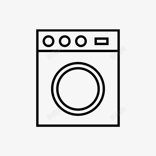 洗衣机清洁电气svg_新图网 https://ixintu.com 洗衣机 清洁 电气设备 房屋 技术