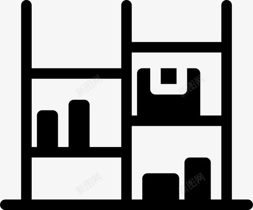 仓库箱子物品svg_新图网 https://ixintu.com 仓库 箱子 物品 物流 货架 装满 满的 地方