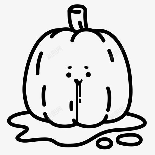 南瓜野兽万圣节svg_新图网 https://ixintu.com 万圣节 南瓜 野兽 怪物 幽灵 轮廓