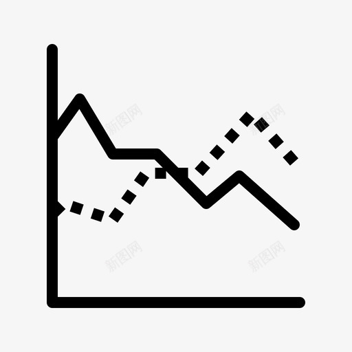 折线图减少图表svg_新图网 https://ixintu.com 折线 线图 图表 减少