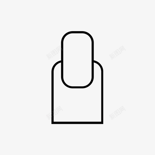 指甲手美容刷子svg_新图网 https://ixintu.com 指甲 手指 美容 刷子 子设备 时尚 人类