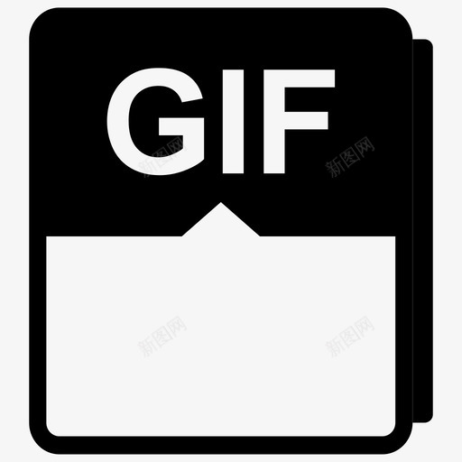 GIF格式svg_新图网 https://ixintu.com 格式 填充 线性 扁平 单色 简约 精美 圆润