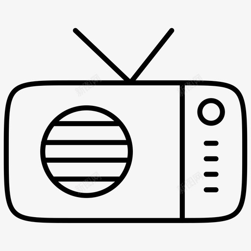无线电接收器设备收听svg_新图网 https://ixintu.com 无线电 接收器 设备 收听 信号 家用电器