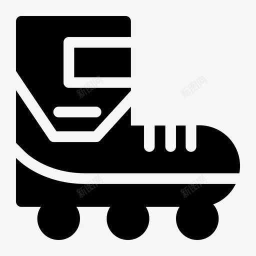 旱冰鞋溜冰鞋实心运动鞋svg_新图网 https://ixintu.com 旱冰 冰鞋 溜冰鞋 实心 运动鞋