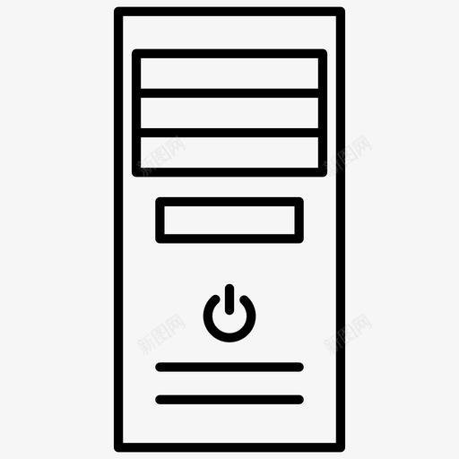 电脑机箱机柜电脑硬件svg_新图网 https://ixintu.com 电脑 机箱 机柜 电脑硬件 桌面 技术 电子设备