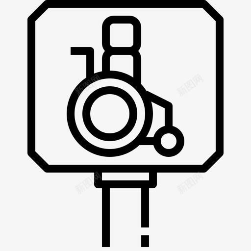 残疾人棍子工轮椅svg_新图网 https://ixintu.com 残疾人 棍子 轮椅