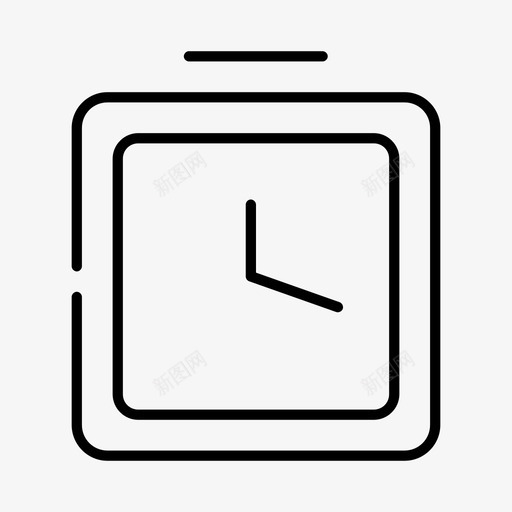 闹钟时间随机间隔薄svg_新图网 https://ixintu.com 闹钟 时间 随机 间隔