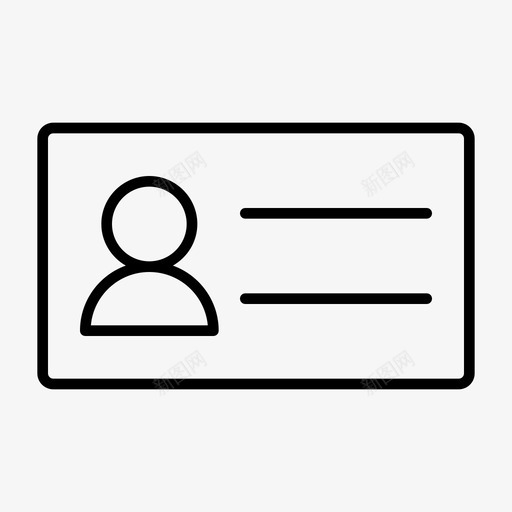 身份证识别配置文件svg_新图网 https://ixintu.com 身份证 识别 配置文件 用户 教育 图标