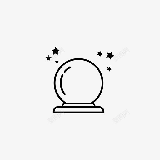 水晶球未来万圣节svg_新图网 https://ixintu.com 水晶球 未来 万圣节 魔法 巫师