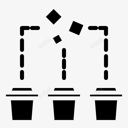 垃圾分类垃圾箱垃圾svg_新图网 https://ixintu.com 垃圾 分类 垃圾箱 回收 隔离