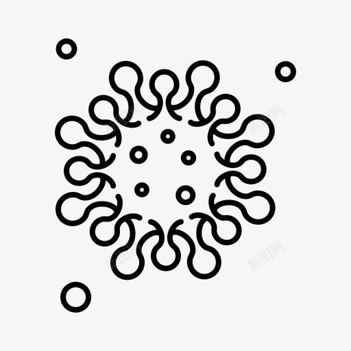 细菌冠状病毒医学svg_新图网 https://ixintu.com 病毒 细菌 冠状 医学