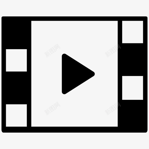 视频播放器音乐电视svg_新图网 https://ixintu.com 视频 播放器 音乐电视