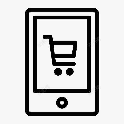 移动商店电子商务在线svg_新图网 https://ixintu.com 商店 移动 电子商务 在线