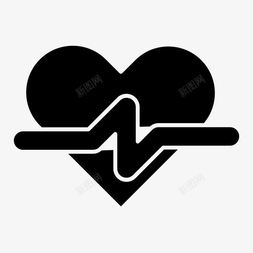 心率健康医院svg_新图网 https://ixintu.com 心率 健康 医院 脉搏 锻炼