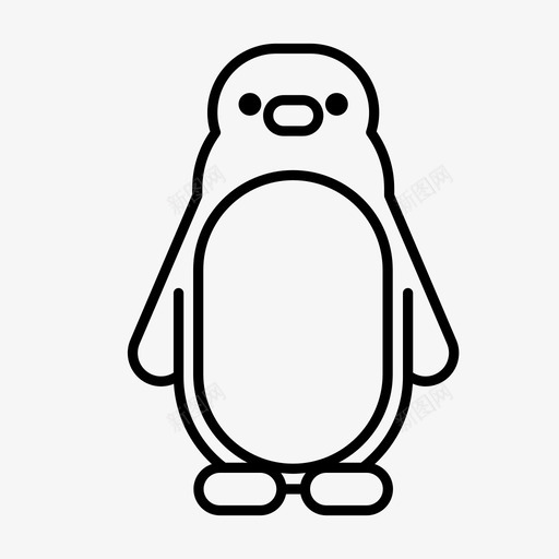 企鹅动物可爱svg_新图网 https://ixintu.com 极地 企鹅 动物 可爱 海洋 生活