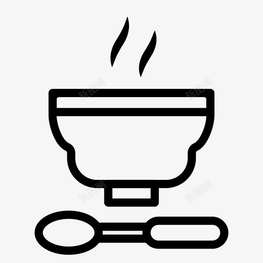 汤热汤汤碗svg_新图网 https://ixintu.com 食品 汤热 汤汤 碗汤 汤食品 收藏