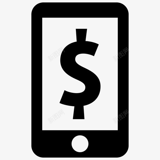 移动支付银行电话svg_新图网 https://ixintu.com 移动 支付 银行 电话 交易 购物