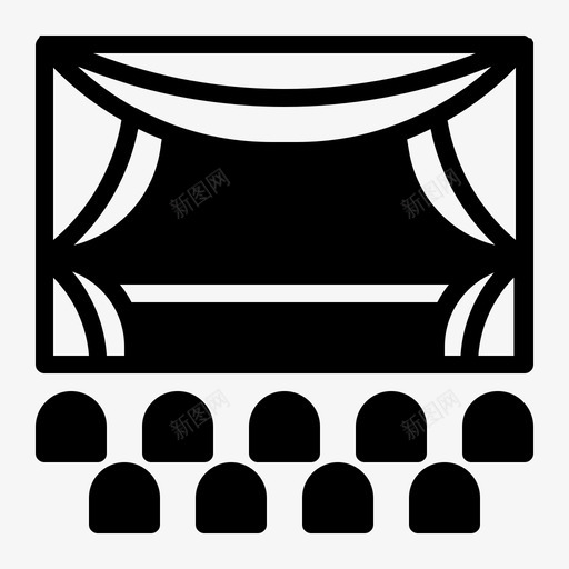 学校戏剧歌剧svg_新图网 https://ixintu.com 学校 戏剧 歌剧 表演 舞台 铭文