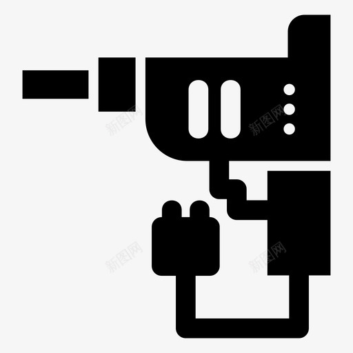 钻床建筑钻孔svg_新图网 https://ixintu.com 钻床 建筑 钻孔