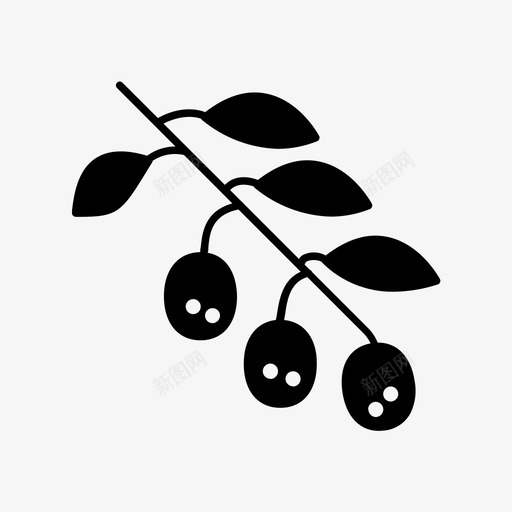 浆果黑莓蓝莓svg_新图网 https://ixintu.com 浆果 莓蓝 水果